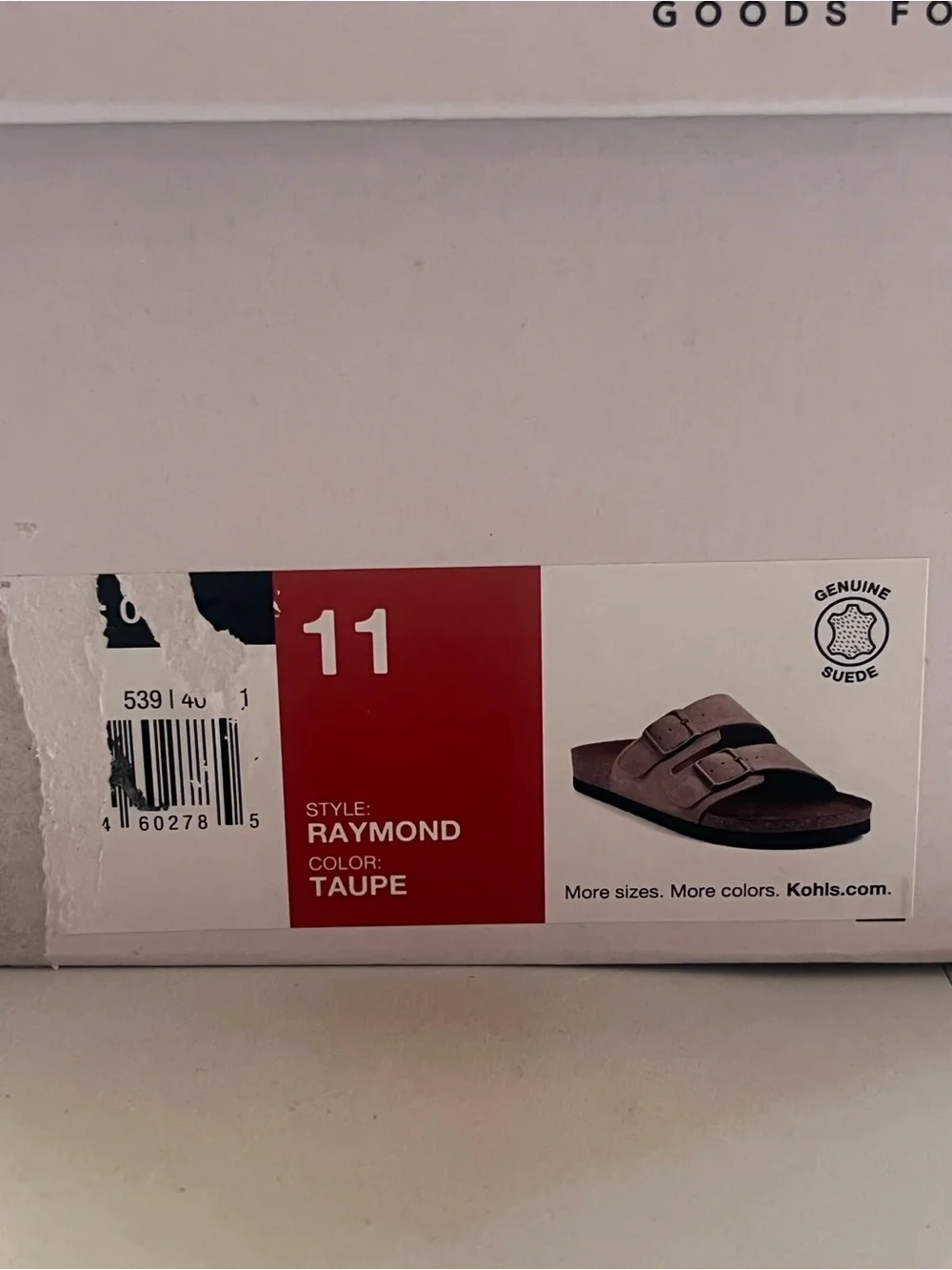 Sonoma Goods For Life® Raymond 02 Men's Slide Sandals Color:Taupe Size: 11M